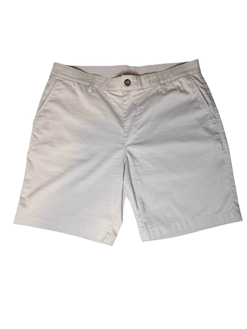 Faherty Essential Chino Shorts Men’s 32 Light Gray Flat Front Casual